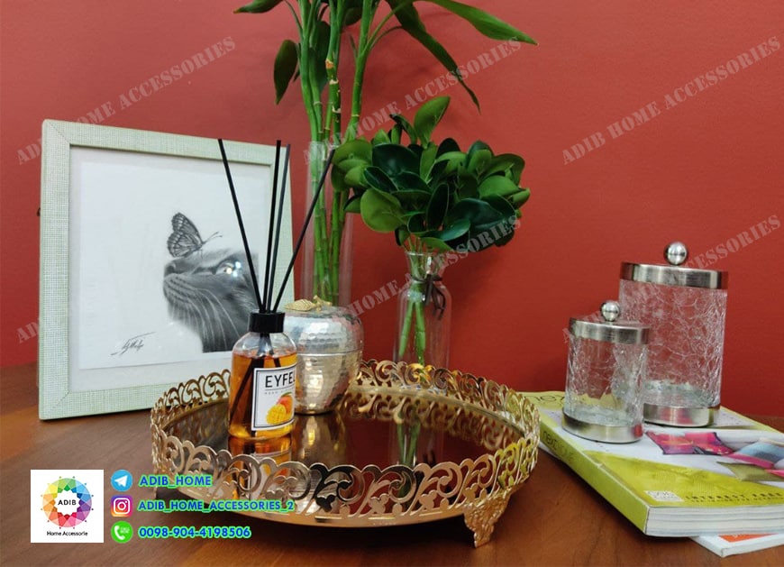 سینی گرد کف آینه